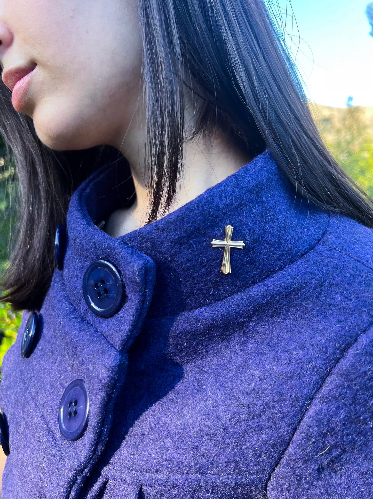 Cross Lapel Pin