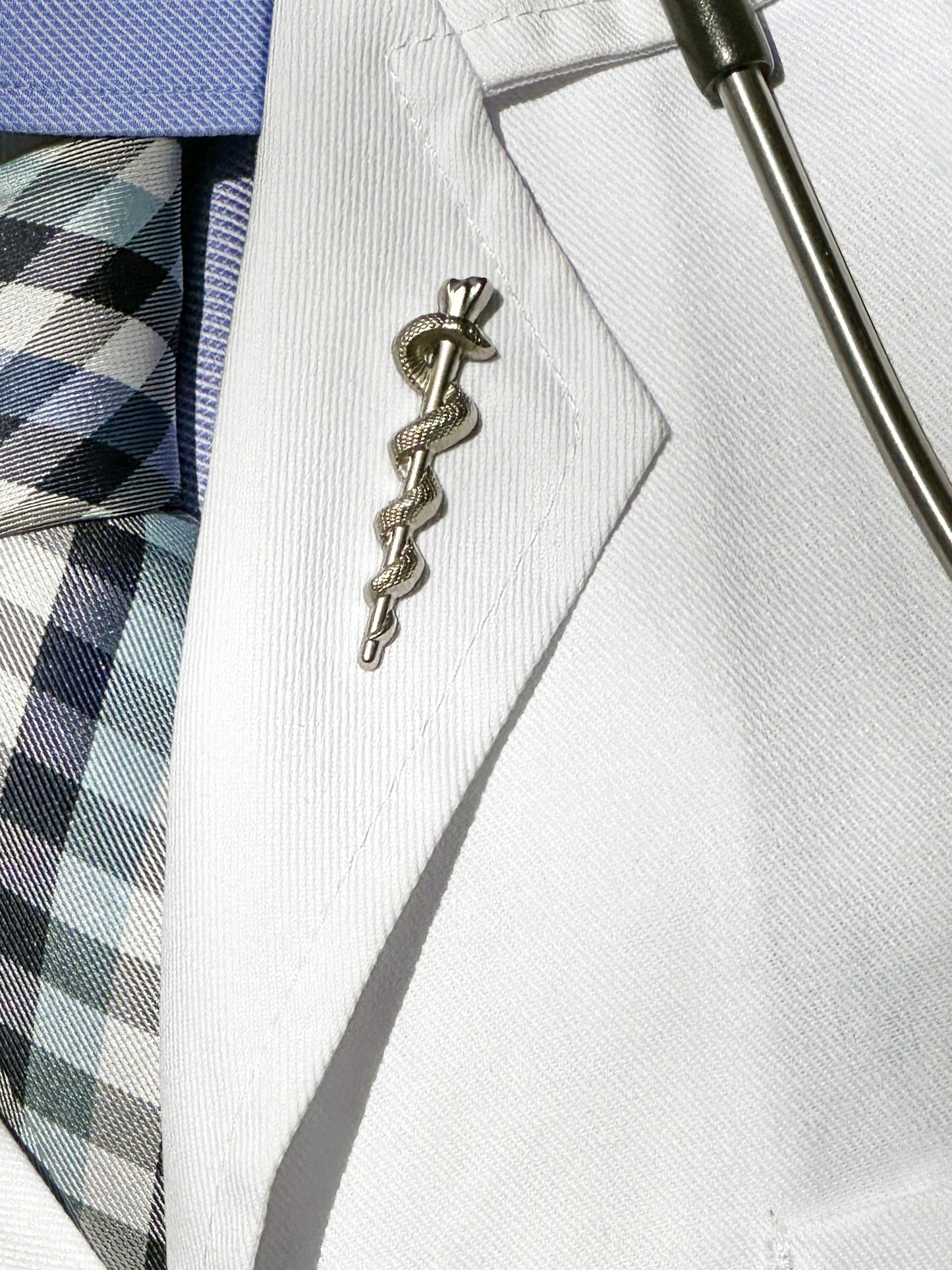 "Rod of Asclepius" lapel pin