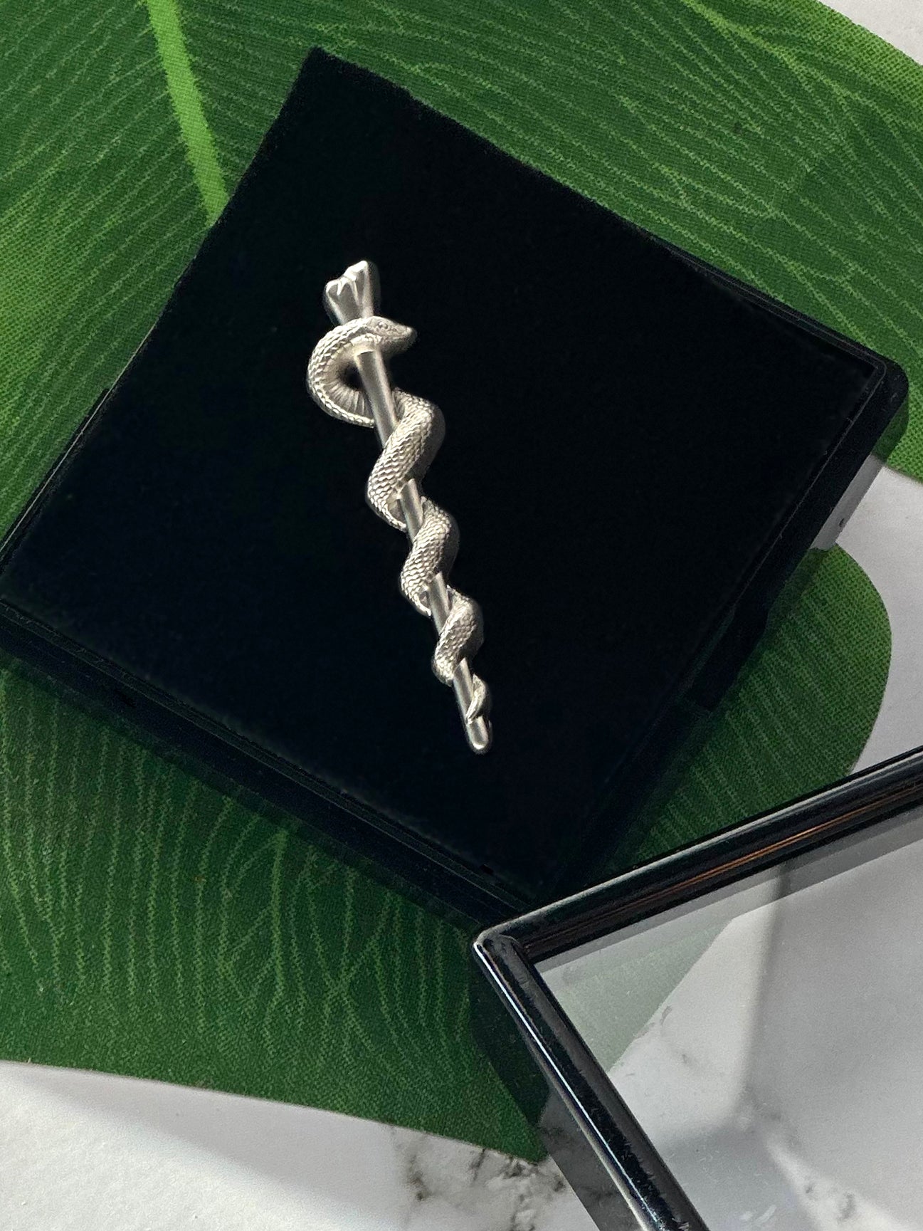 "Rod of Asclepius" lapel pin