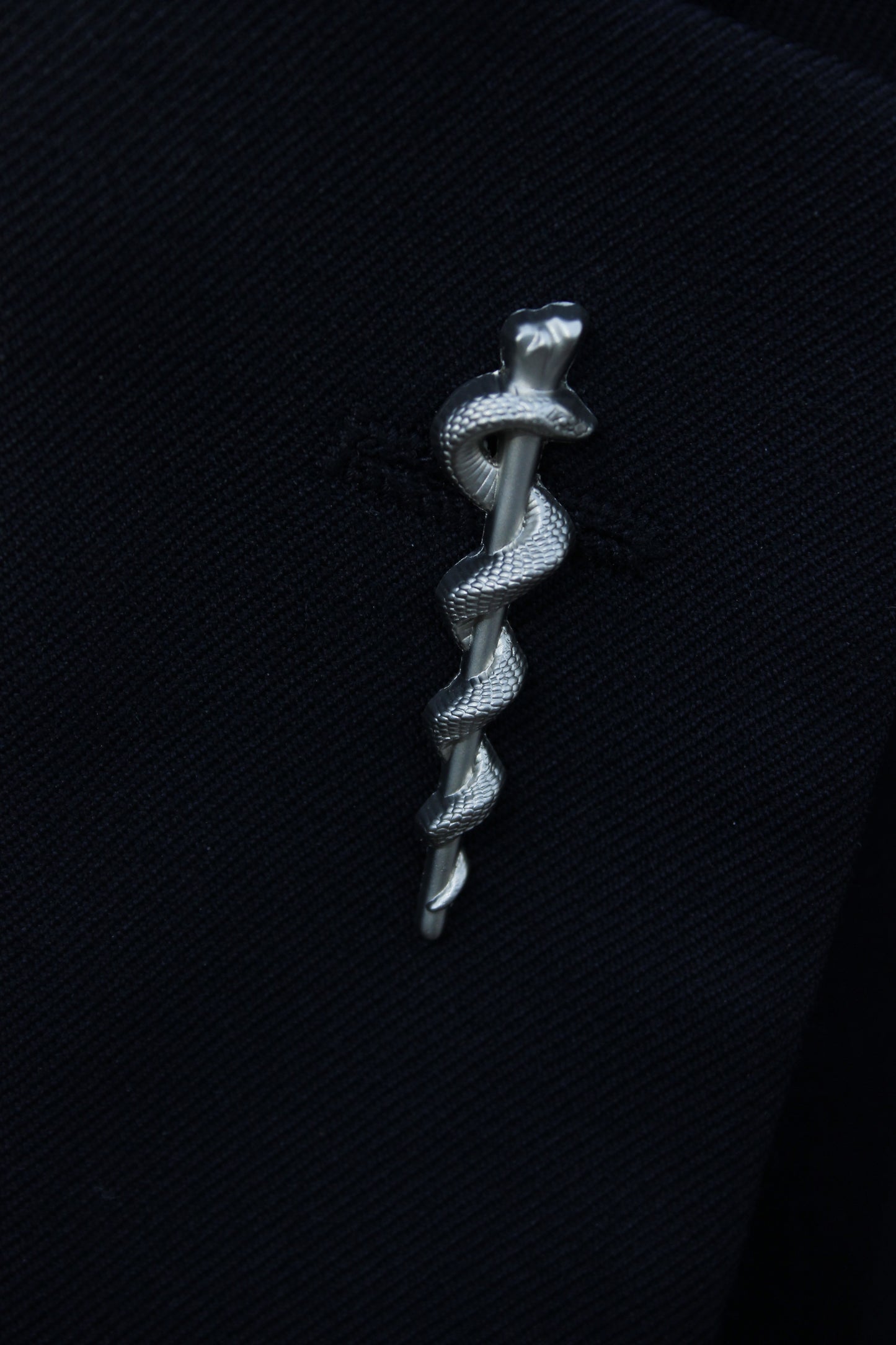 "Rod of Asclepius" lapel pin