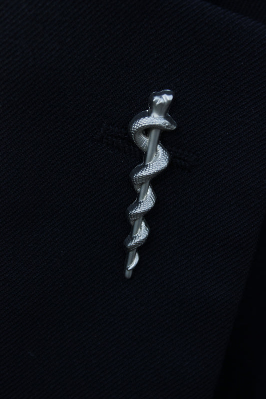 "Rod of Asclepius" lapel pin
